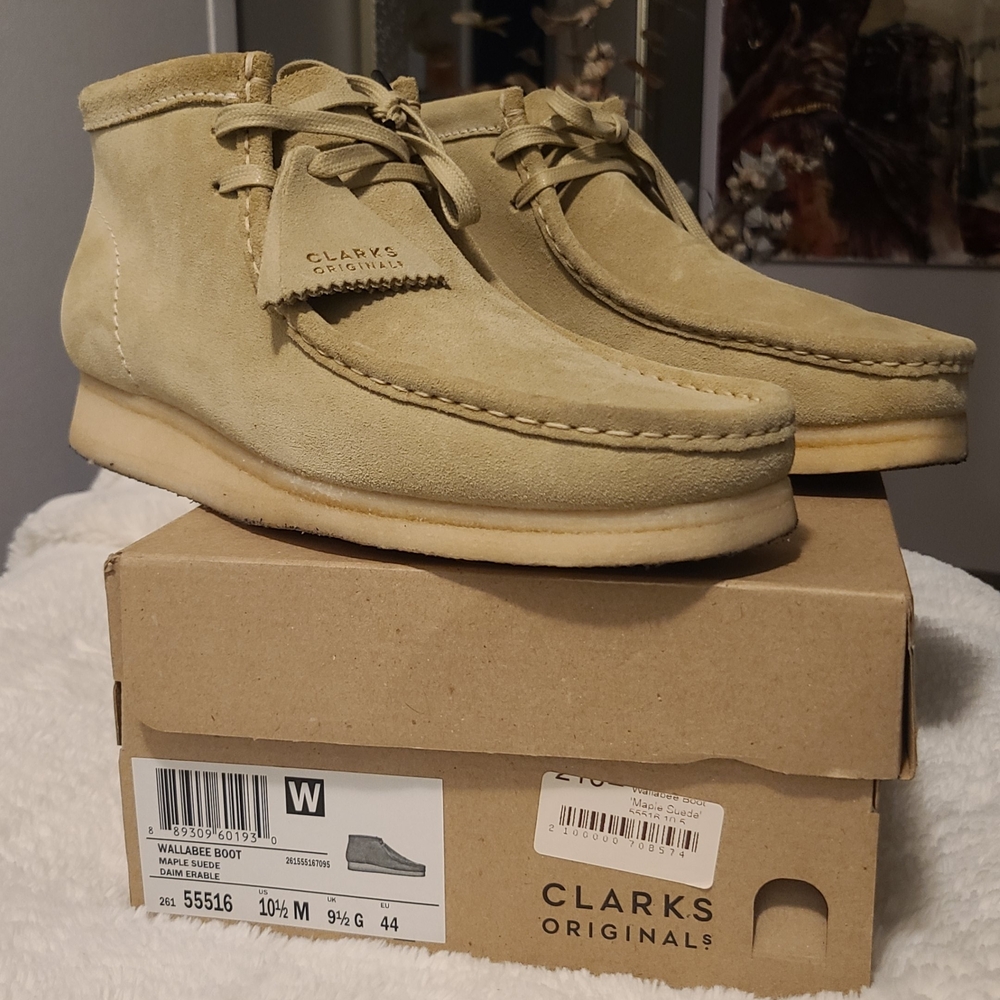 Men's Wallabee Boot - Tan Suede Crepe Sole